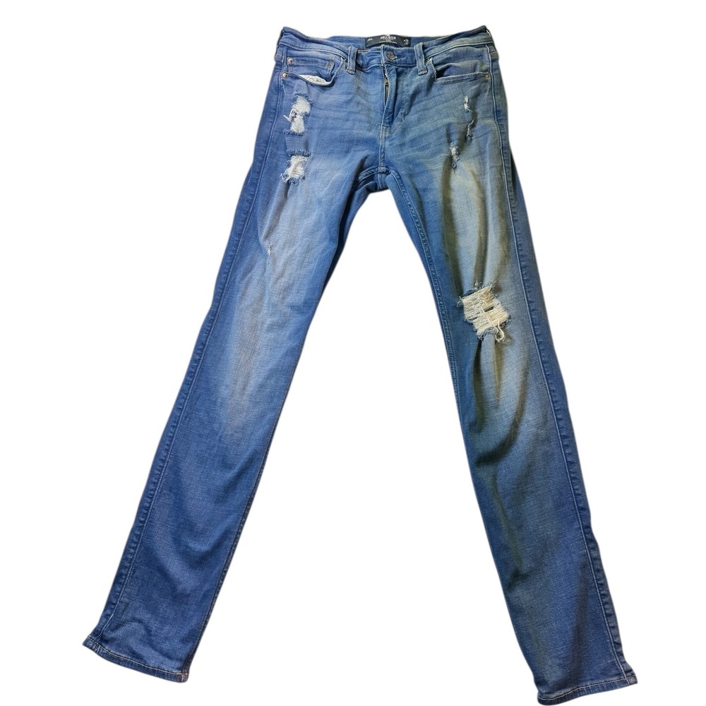 Hollister California Mens Jeans W29 L32 Skinny Advanced Stretch Distressed